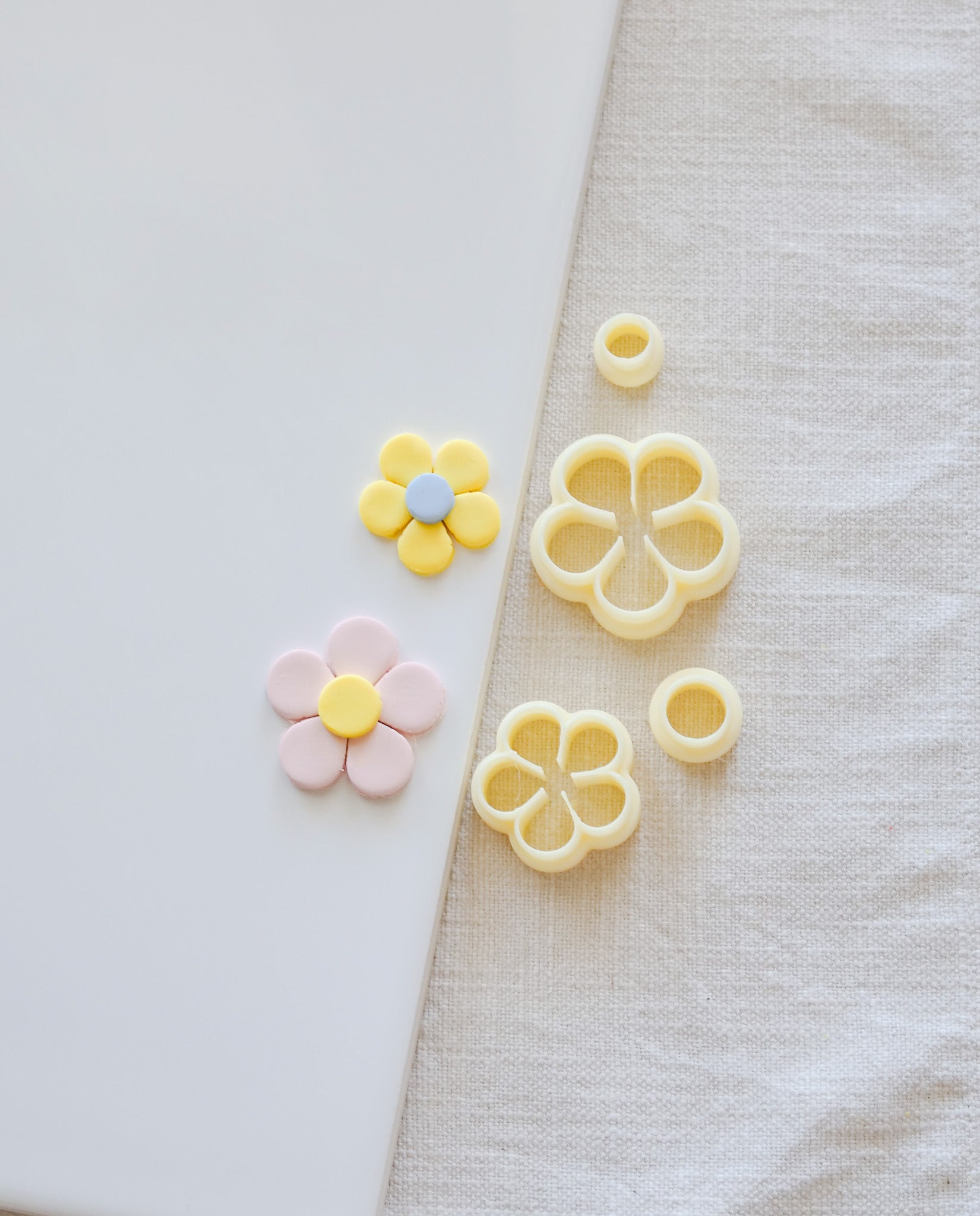 Retro Flower Polymer Clay Cutter Set image 0