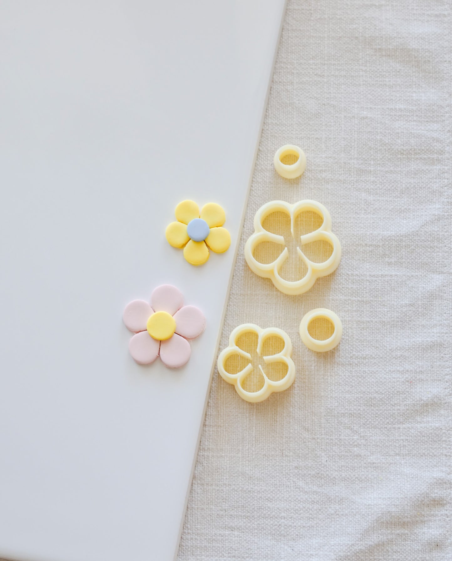 Retro Flower Polymer Clay Cutter Set image 0