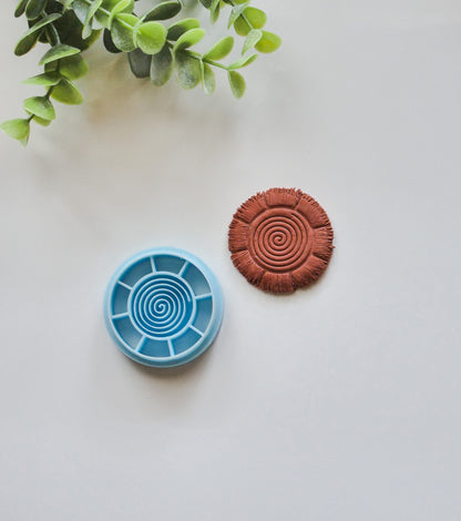 Swirl Raffia Polymer Clay Cutter image 3