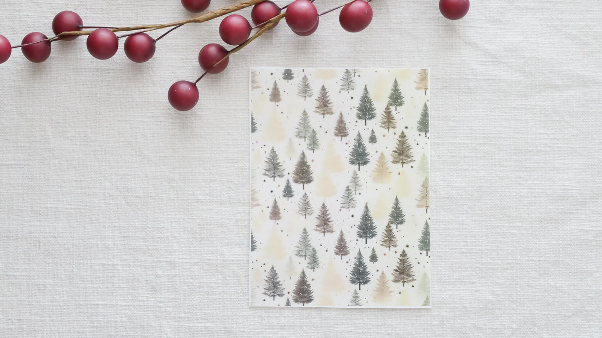 Christmas Tree Polymer Clay  Transfers image 1