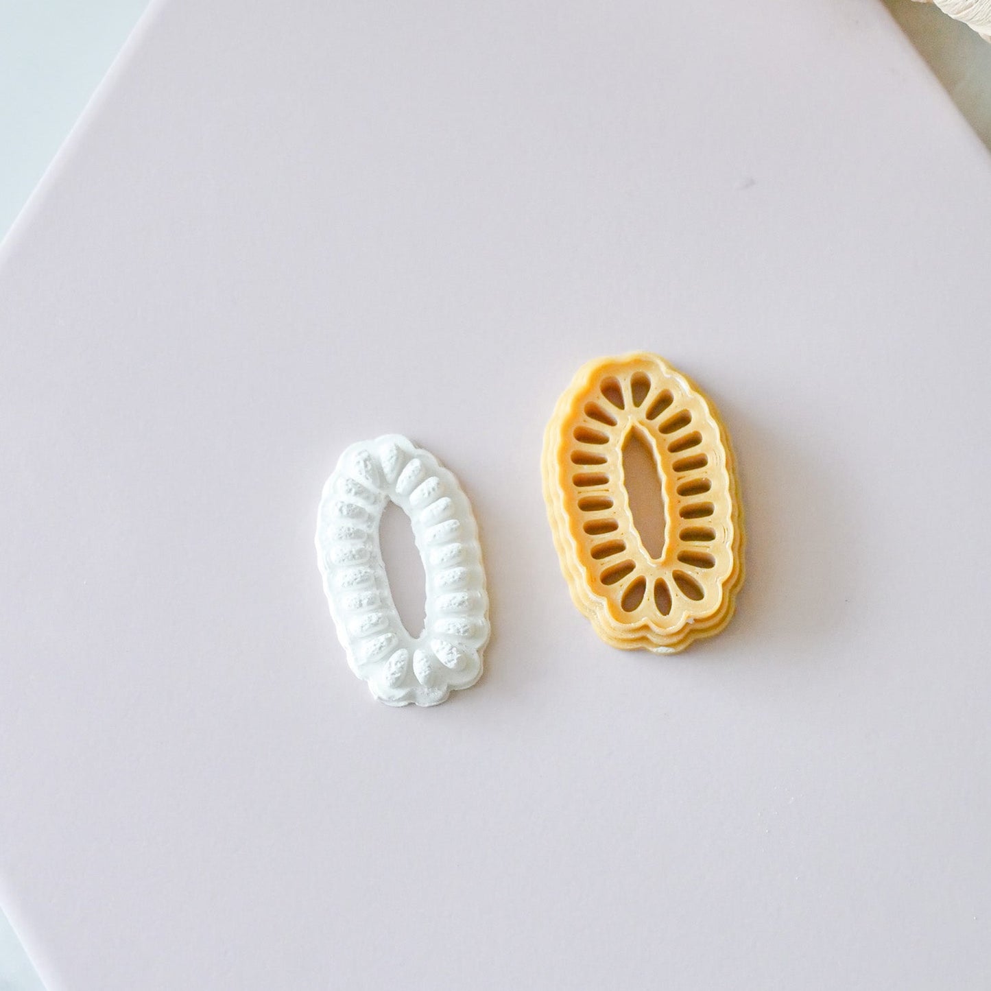 Oblong Stone Polymer Clay Cutter by Hello Cutters