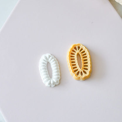 Oblong Stone Polymer Clay Cutter by Hello Cutters