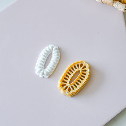Oblong Stone Polymer Clay Cutter image 