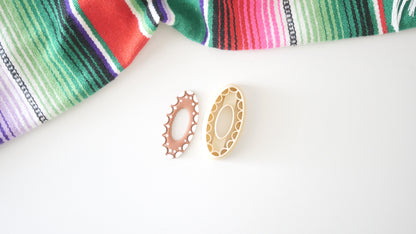 Oblong Talavera Polymer Clay Cutter by Hello Cutters