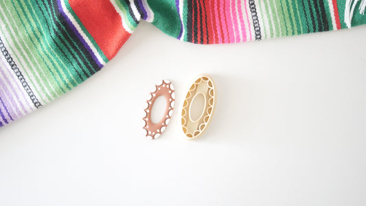 Oblong Talavera Polymer Clay Cutter by Hello Cutters