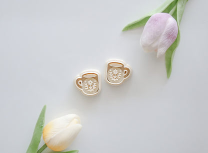 Mirror Floral Mug Polymer Clay Cutter Set