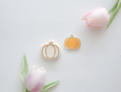 Stained Glass Pumpkin Polymer Clay Cutter