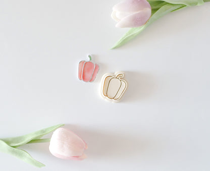 Stained Glass Pepper Polymer Clay Cutter