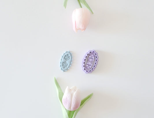Bloom Oval Polymer Clay Cutter – view 2 | Hello Cutters