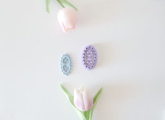 Bloom Oval Polymer Clay Cutter