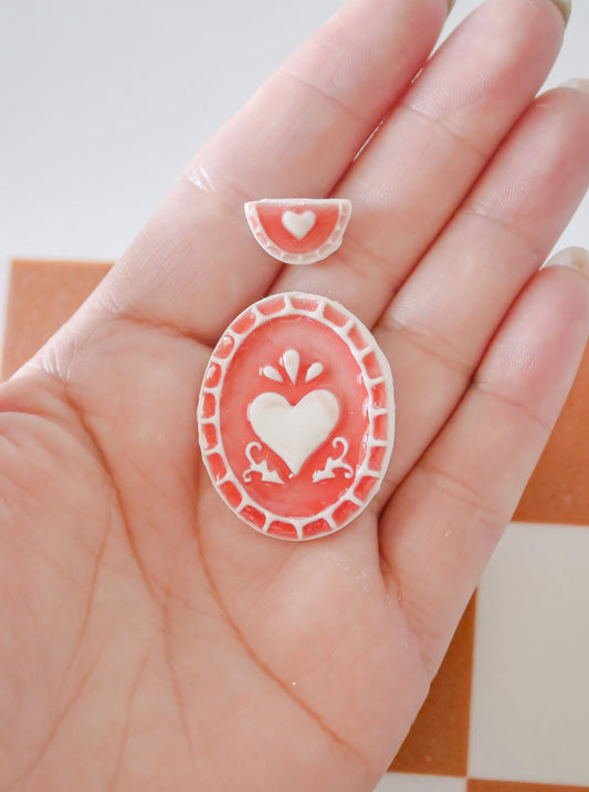 Modern Sacred Heart Polymer Clay Cuter Set | Hello Cutters