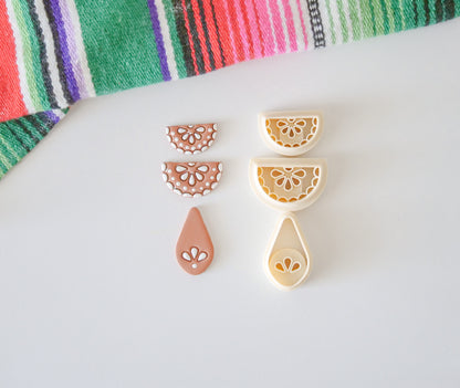 Talavera Polymer Clay Cutter Set: 3 Unique Shapes