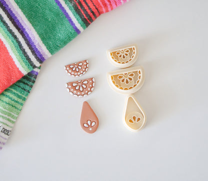 Talavera Polymer Clay Cutter Set: 3 Unique Shapes