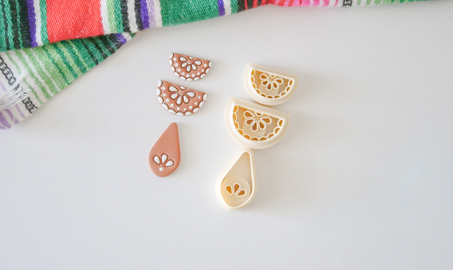 Talavera Polymer Clay Cutter Set: 3 Unique Shapes