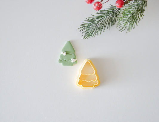 Christmas Tree Polymer Clay Cutter- STL File – view 2 | Hello Cutters