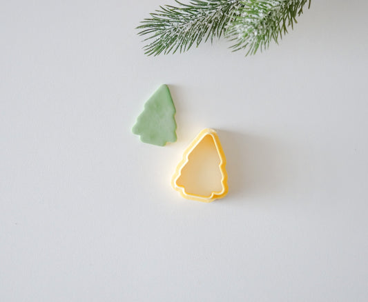 Silhouette Christmas Tree Polymer Clay Cutter- STL File – view 2 | Hello Cutters