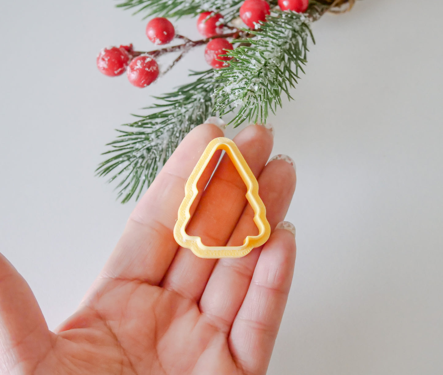 Silhouette Christmas Tree Polymer Clay Cutter- STL File