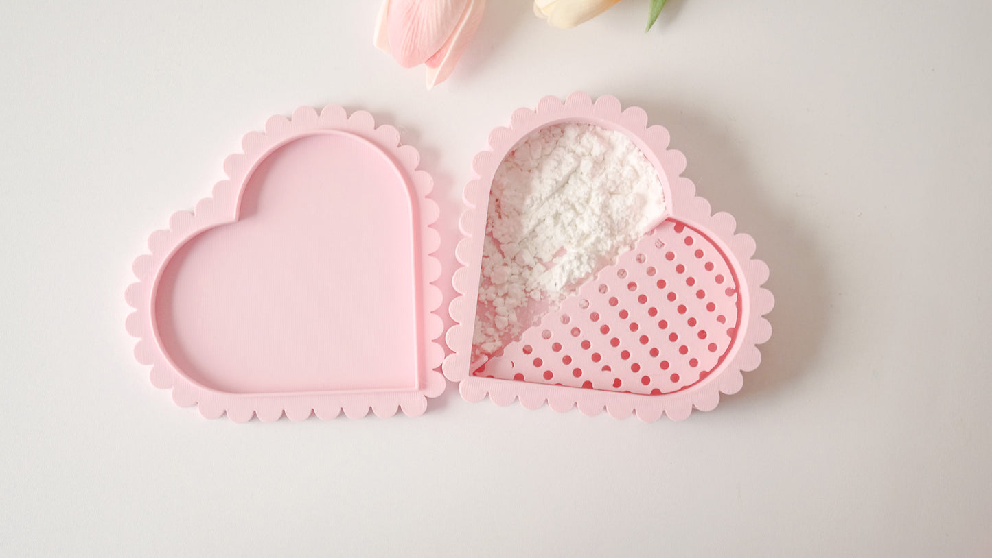 Heart Shape Cornstarch Duster