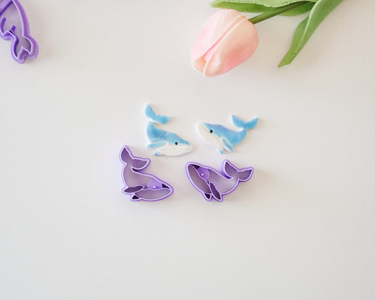 Blue Whale Polymer Clay Cutter designed  by hello cutter