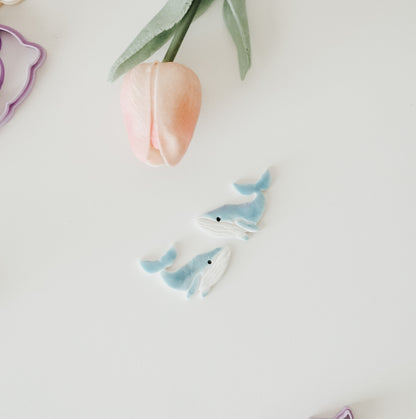 Blue Whale Polymer Clay Cutter  made by hello cutters