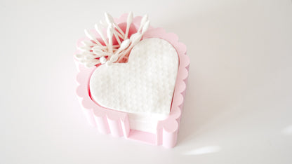 Heart Shape Cotton Pad Holder