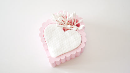 Heart Shape Cotton Pad Holder