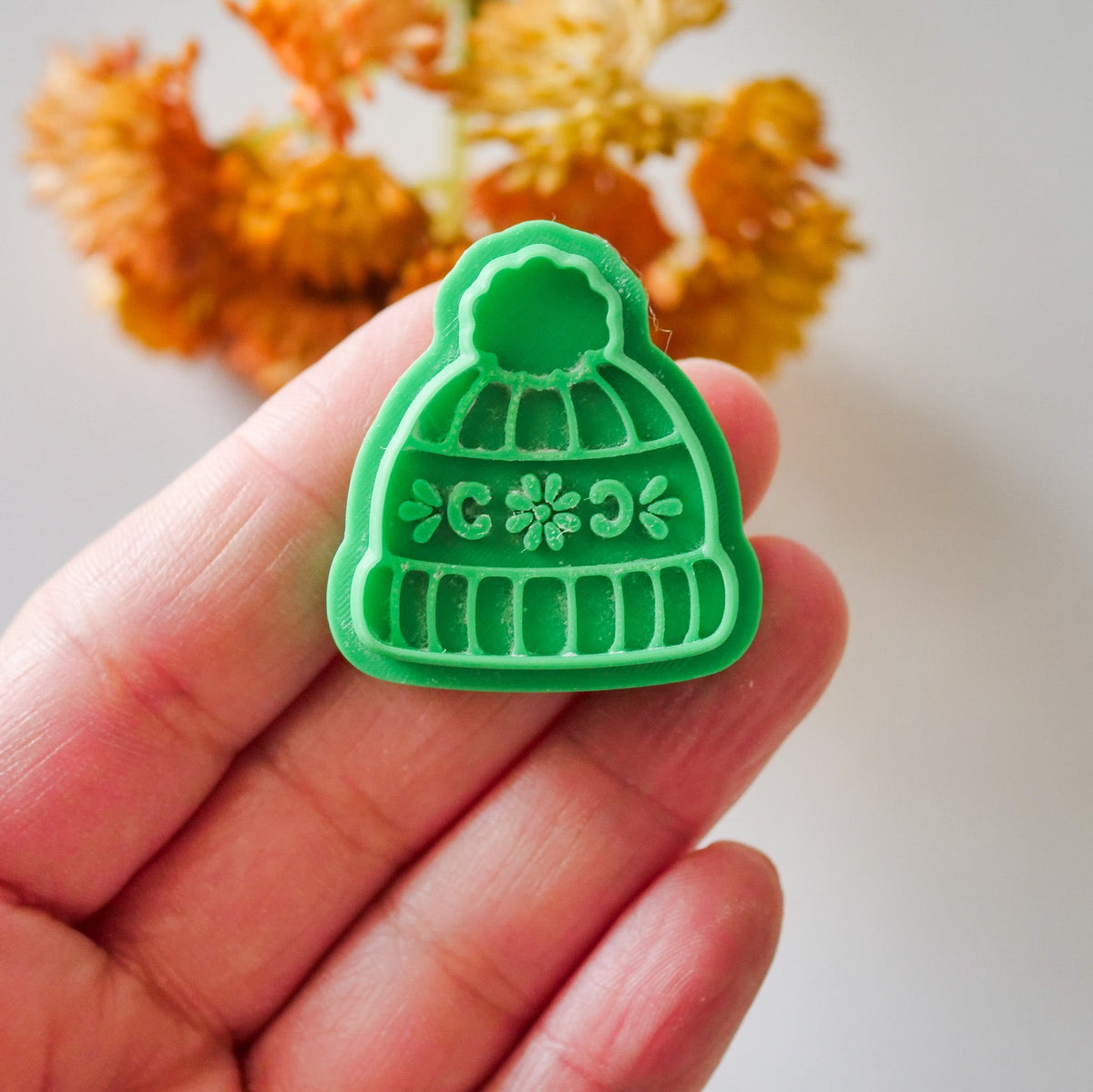 The Knit Beanie Polymer Clay Cutter