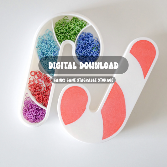 Candy Cane Stackable Storage – Digital STL File