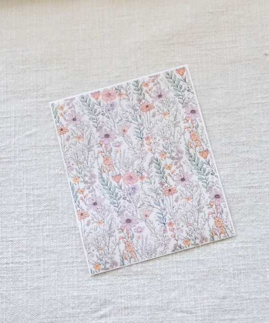 Western Flower Transfer Sheets image 0