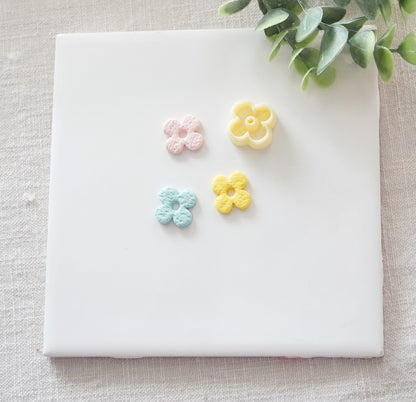 Flower Donut Hole Polymer Clay Cutter image 0