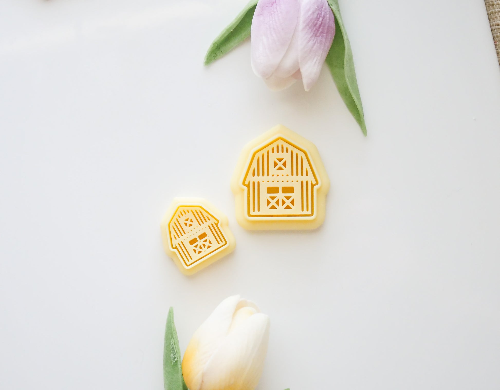 Barn Imprint Polymer Clay Cutter image 0