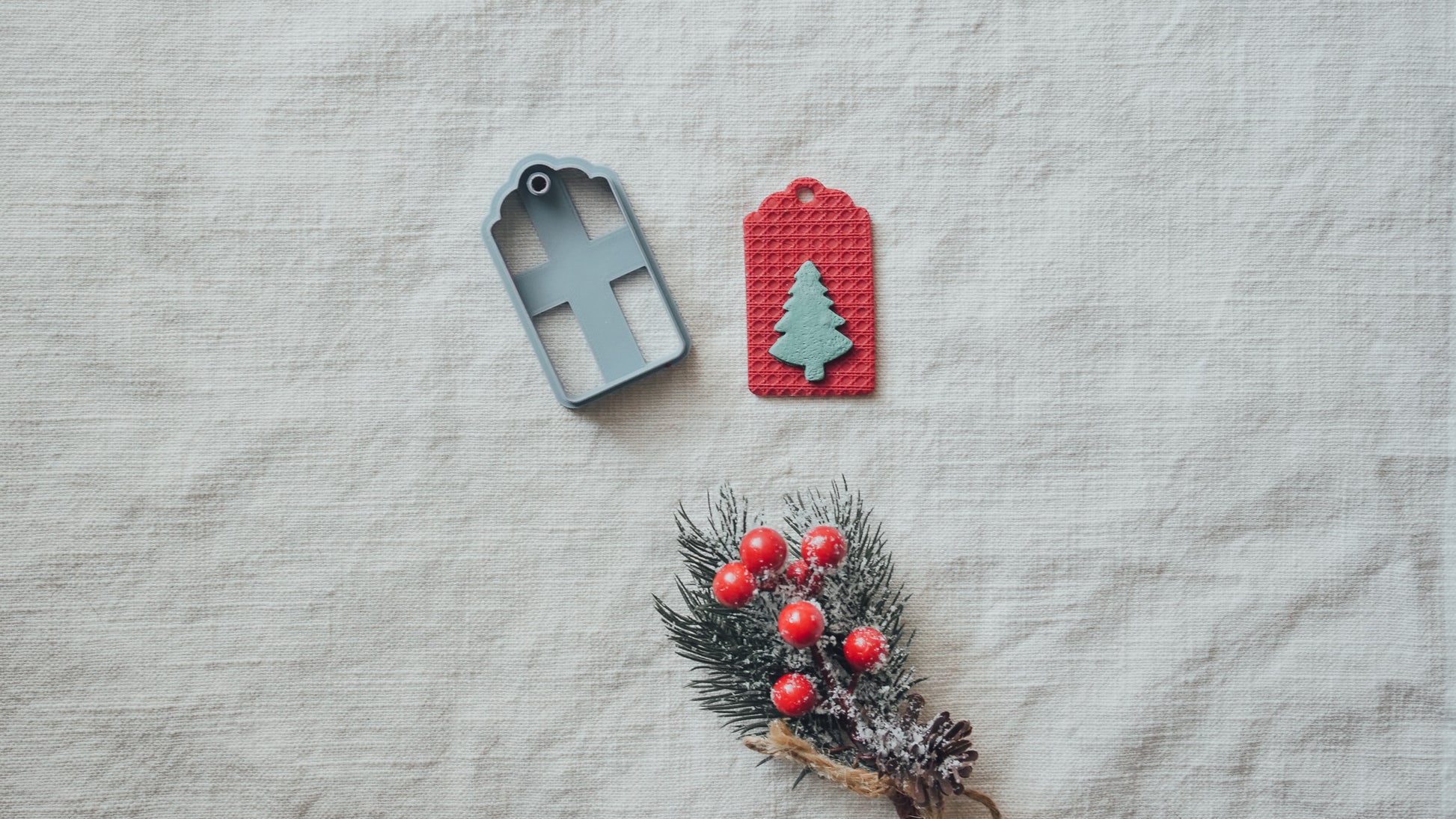 Gift Tag Polymer Clay Cutter image 2