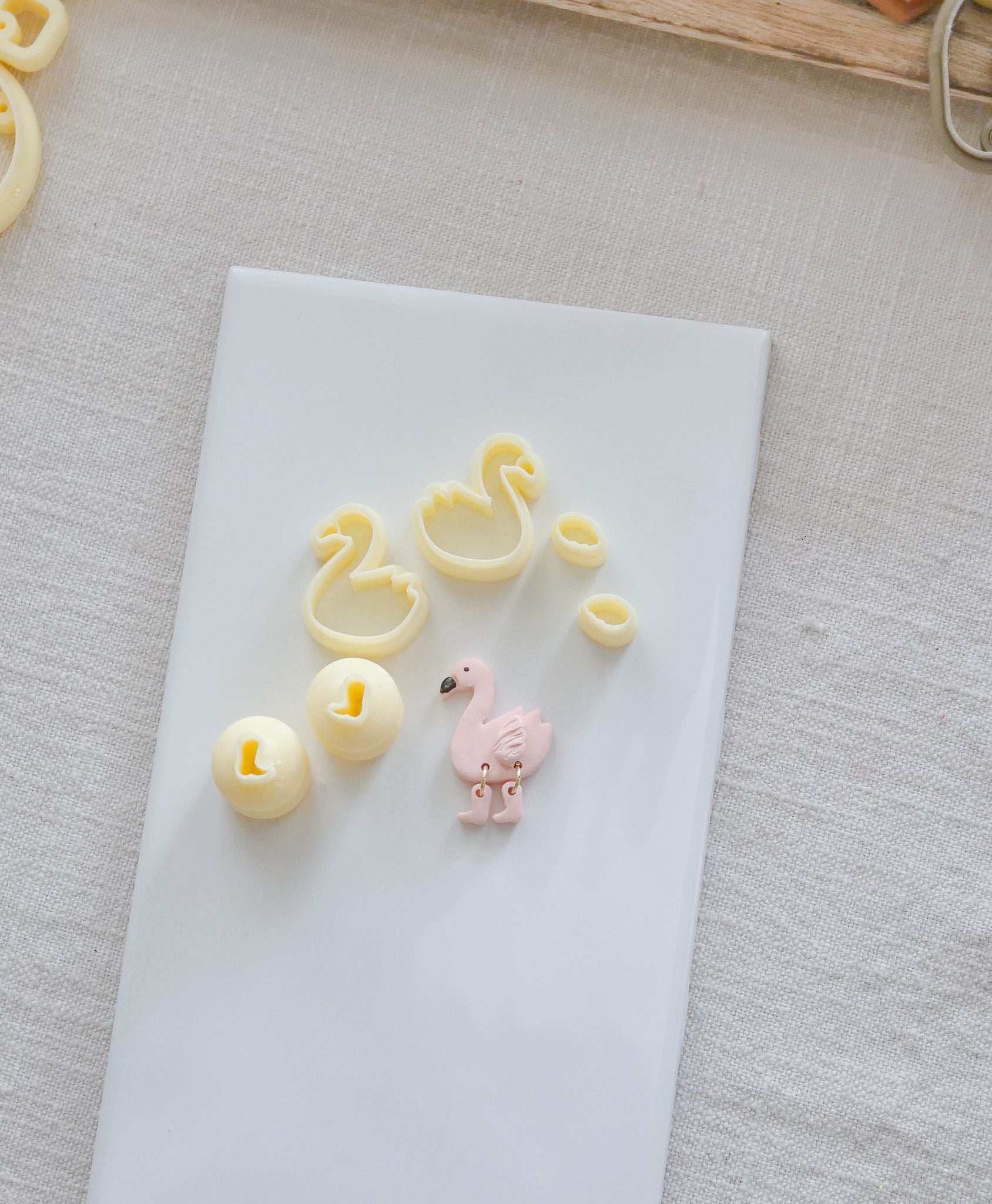 Flamingo Boot Polymer Clay Cutter Set image 0