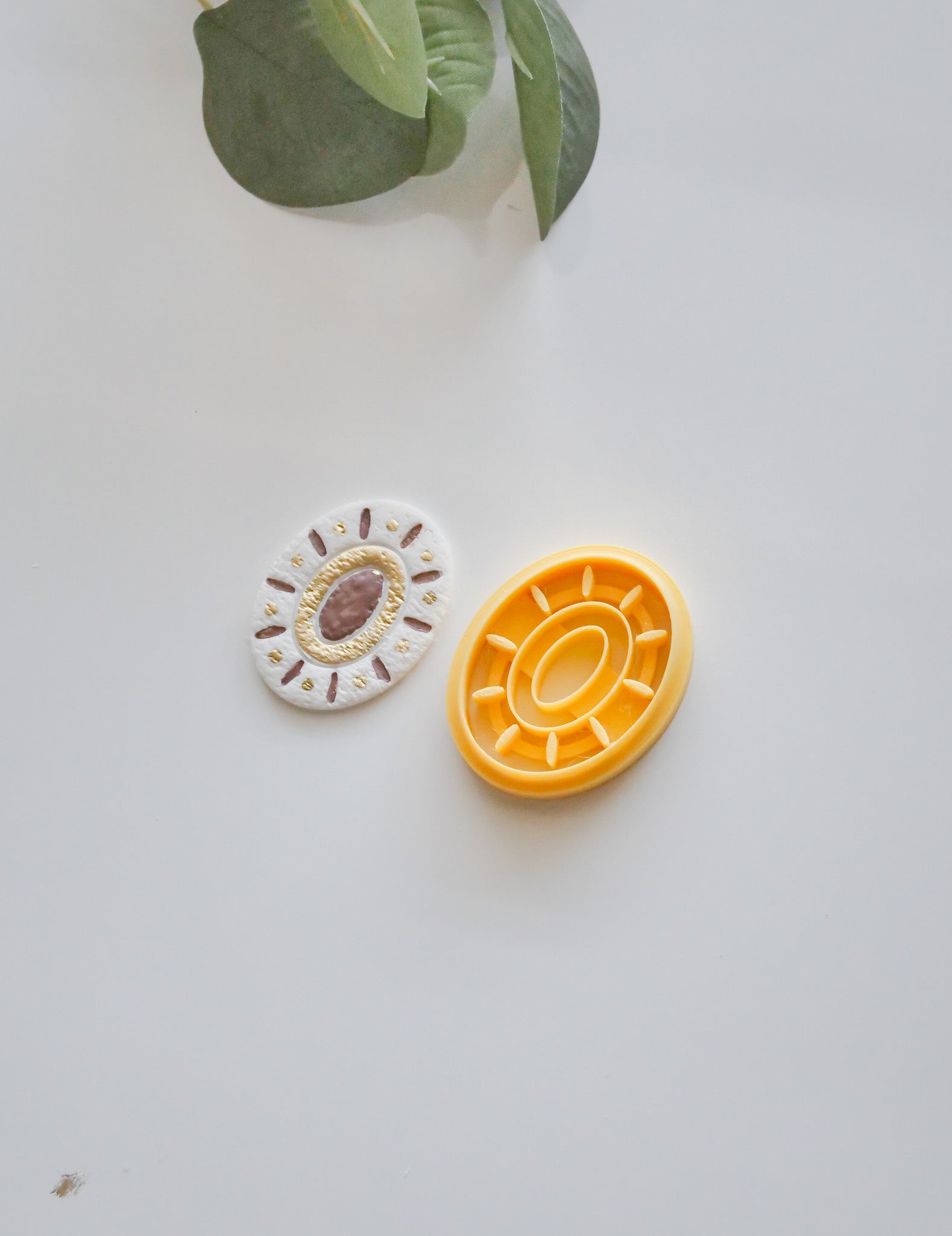 Oval Evil Eye Polymer Clay Cutter image 2