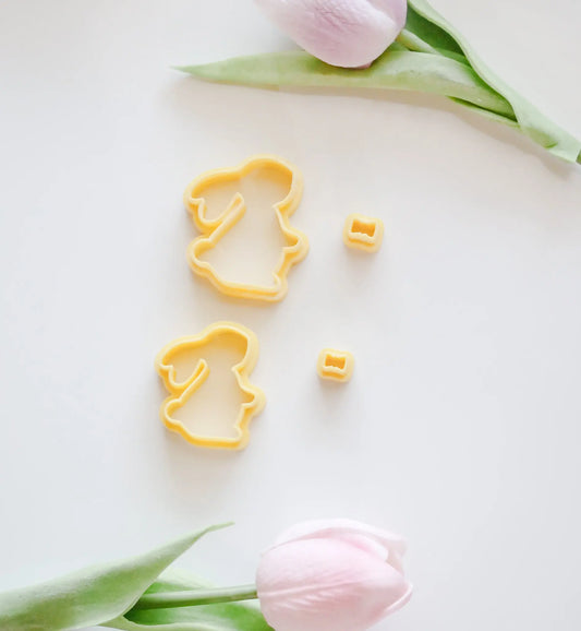 Bunny + Bow Polymer Clay Cutter Set (3-Piece) image 0