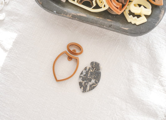 Boho Drop Shape Clay Cutter Set image 1