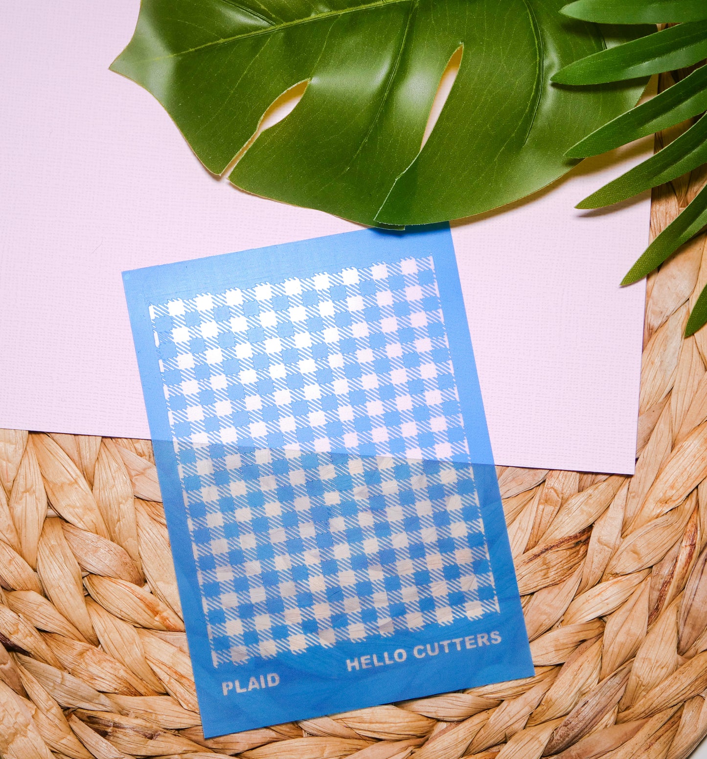 Plaid Silkscreen Stencil image 0