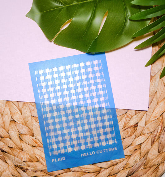 Plaid Silkscreen Stencil image 0