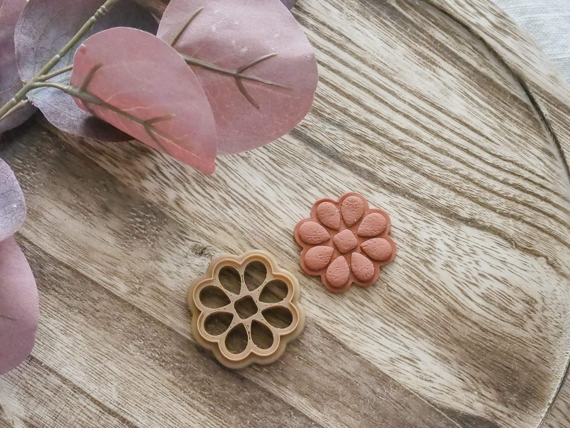 Flower Western Stone Polymer Clay Cutter image 0