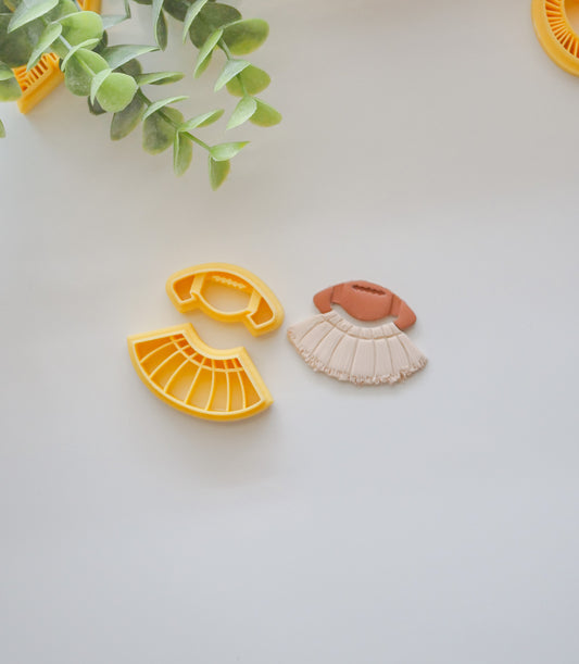 Football Macrame Polymer Clay Cutter image 0