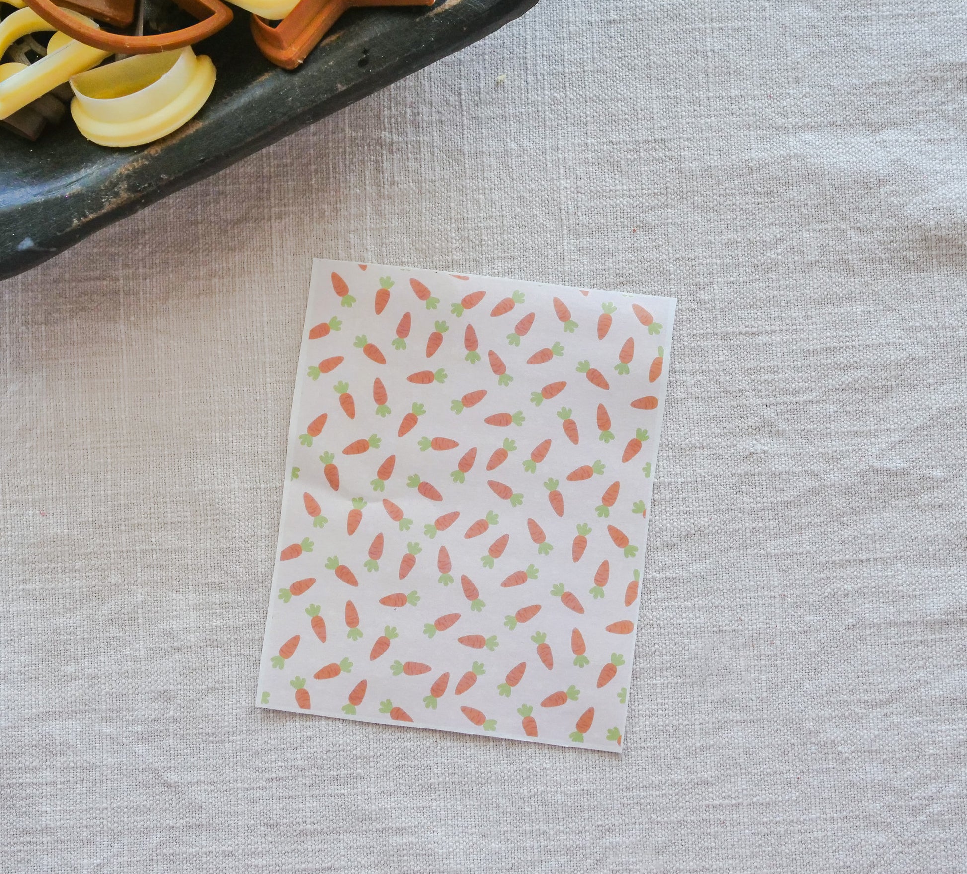 Pink Carrots Strokes Polymer Clay Transfer Sheets image 0