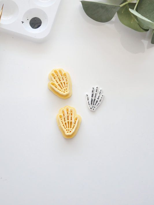 Skeleton Hand Polymer Clay Cutter image 0