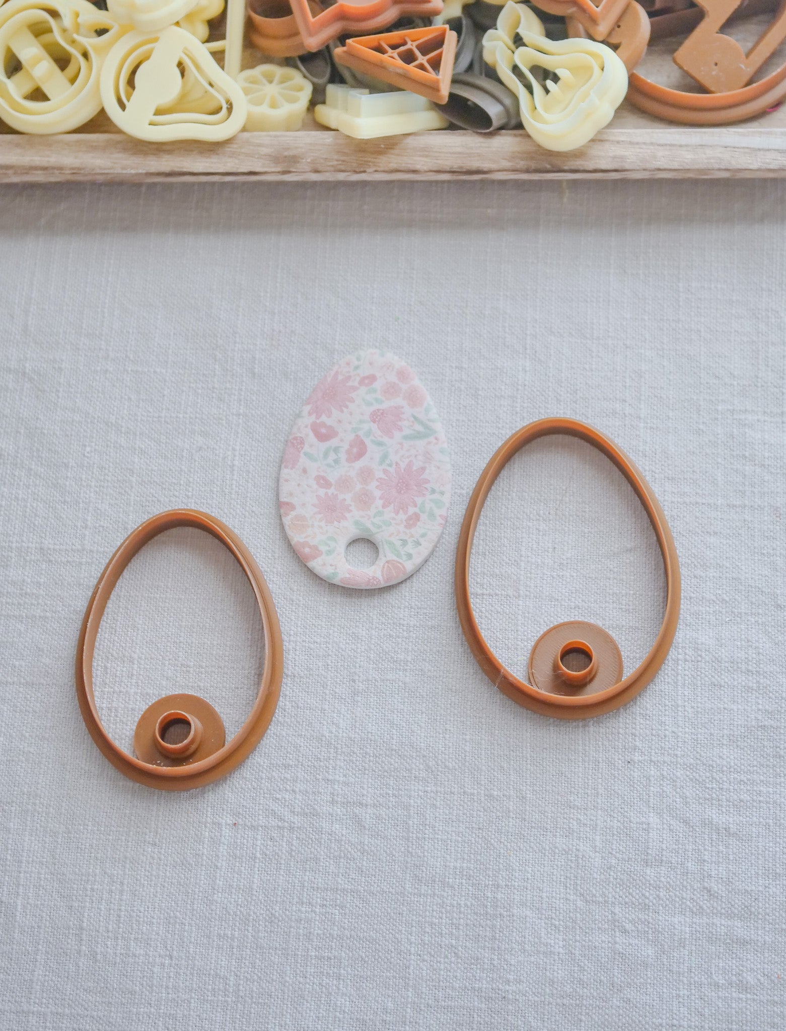 Tumbler Egg Topper Clay Cutter image 1