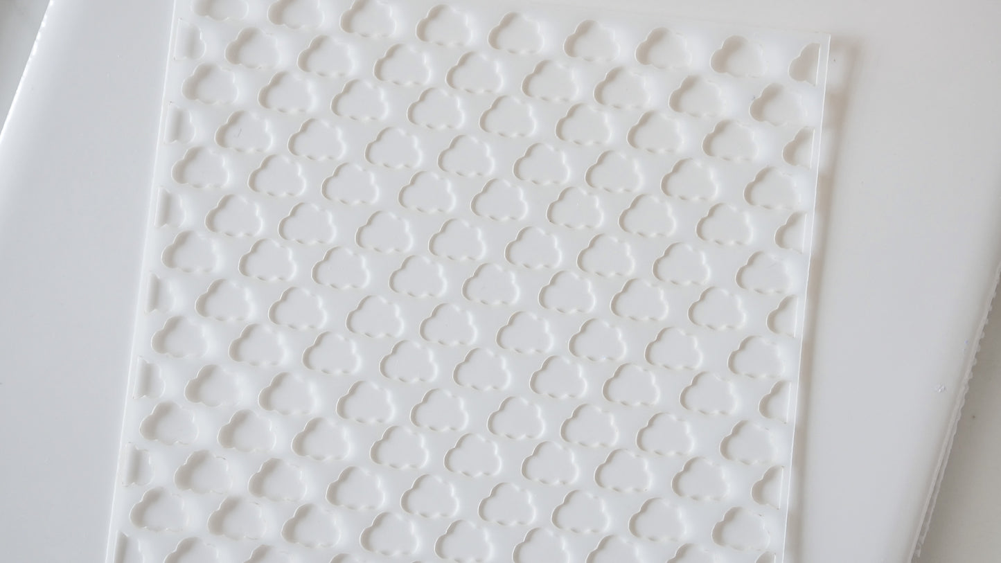 Cloud Mylar Stencil For Polymer Clay image 1