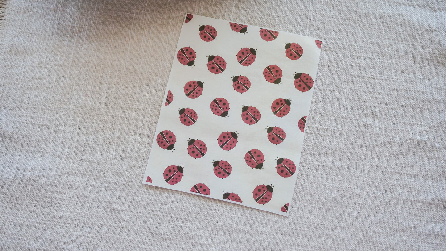 Lady Bug Polymer Clay Transfer Sheets image 1