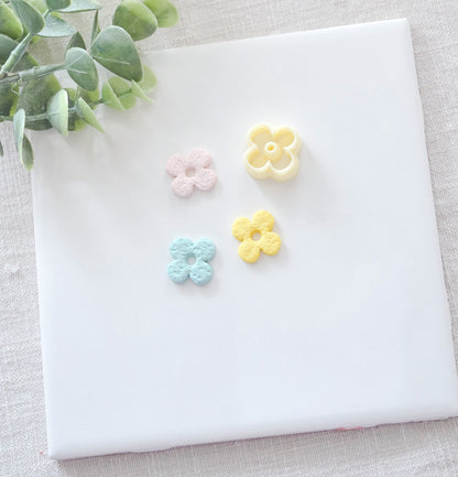 Flower Donut Hole Polymer Clay Cutter image 1