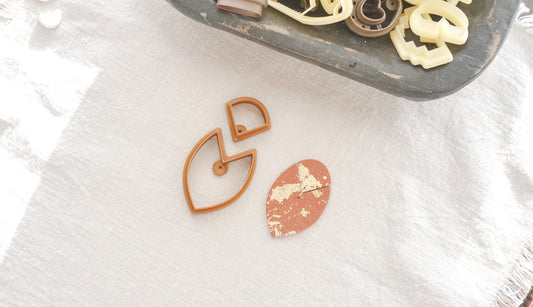 Boho Triangle Shape Clay Cutter Set image 1