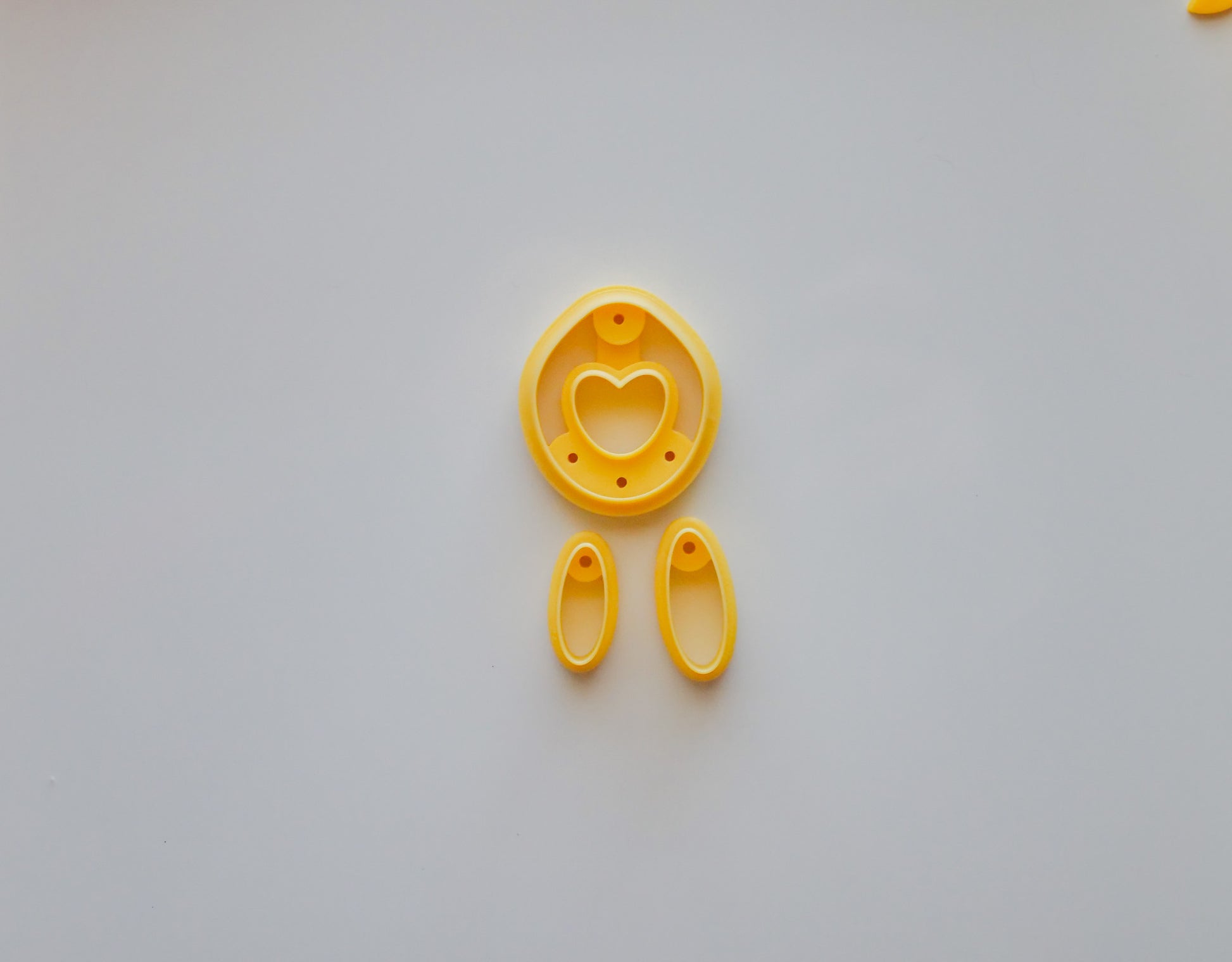 Abstract Heart Polymer Clay Cutter Set image 1