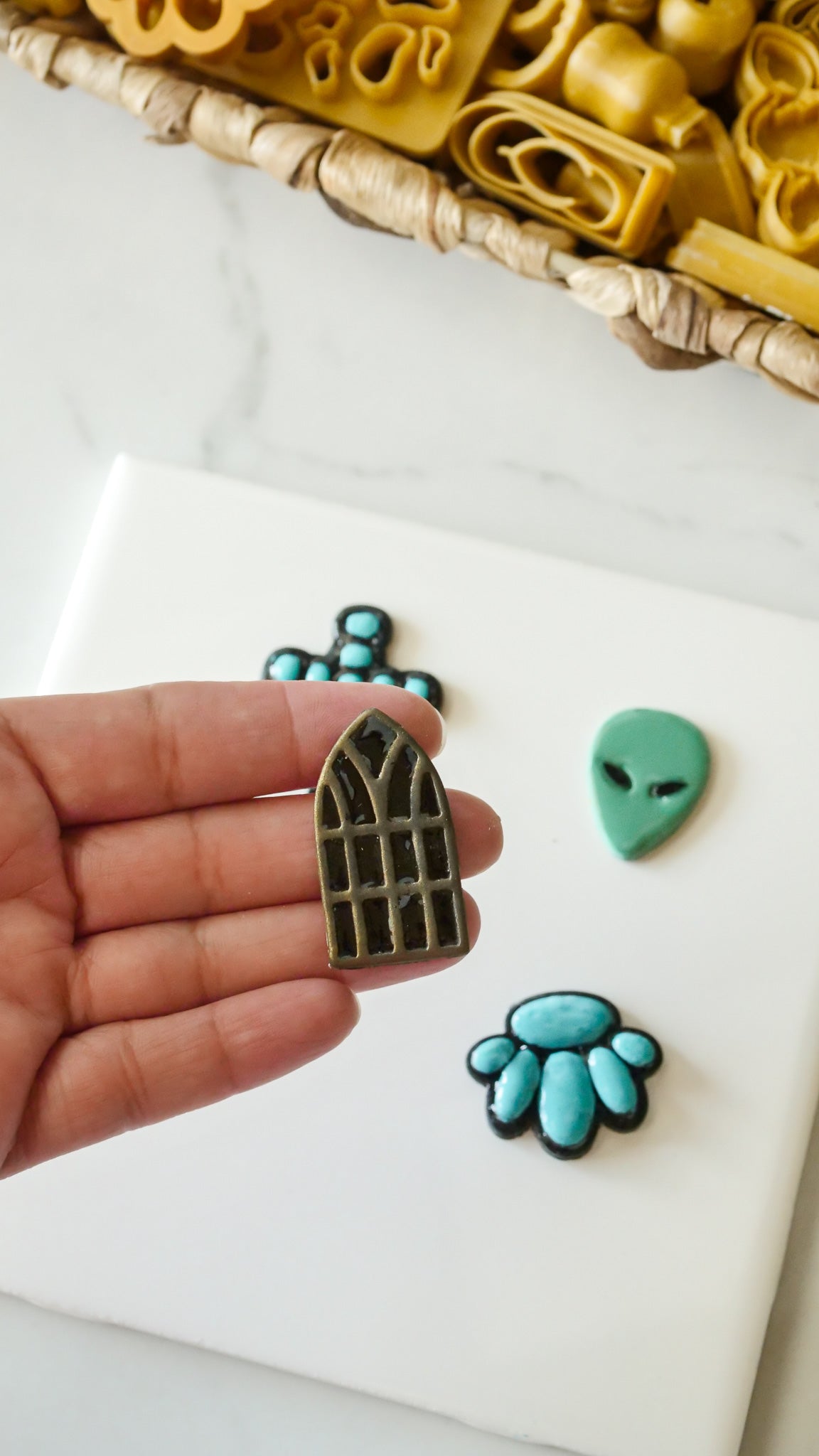 Stained Glass Gothic Polymer Clay Cutter image 0