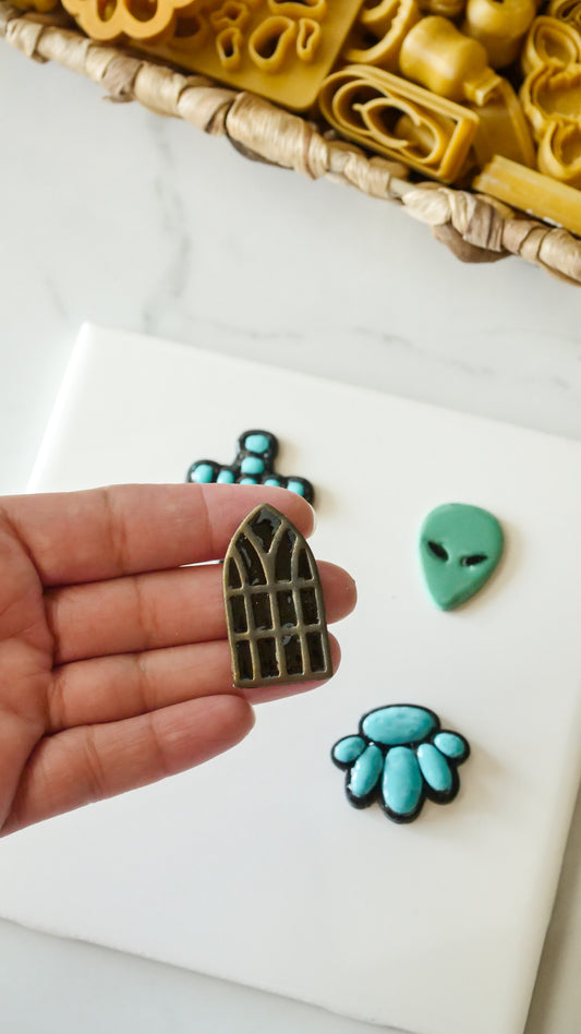 Stained Glass Gothic Polymer Clay Cutter image 0